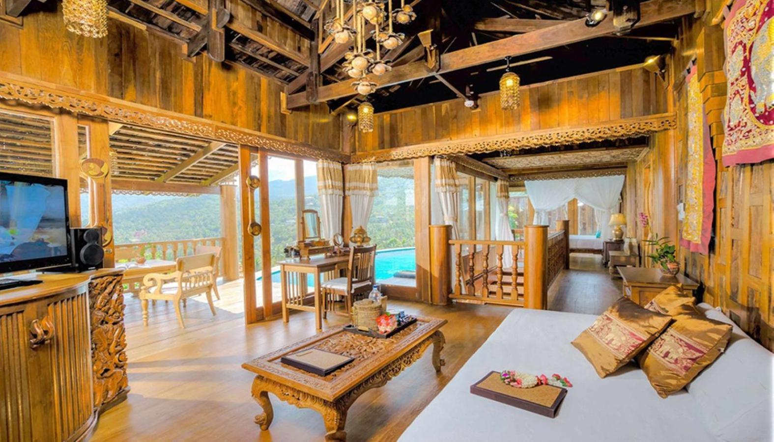 Santhiya Koh Phangan Resort And Spa Exterior photo Interior of a traditional Thai house